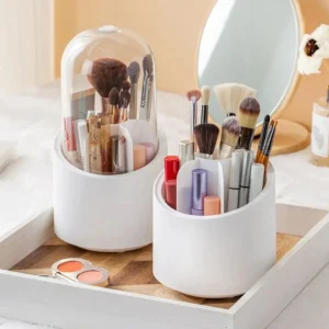 Rotating Cosmetic Makeup Brush Organizer