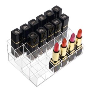 Lipstick Organizer 24 Slot Acrylic