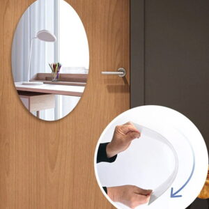 Acrylic Oval Mirror Wall Sticker