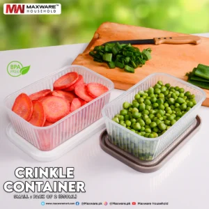 Crinkle Container Small – Pack of 2 (350 ml each)