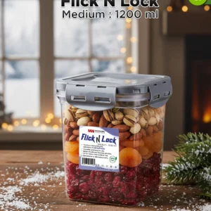Storage Container Food Flick n Lock 1200ML Airtight