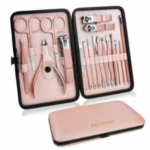 Manicure Set 18-in-1 Professional Nail Set with Leather Travel Case
