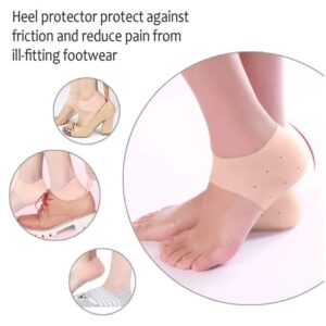 Half Heel Crack Protector Moisturizing Silicone Gel Heel Socks